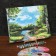 Picture on numbers on a canvas with a subframe of the “forest stream”, 40 x 50 cm