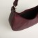 Women's bag with lightning, burgundy color