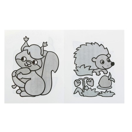Water coloring "Squirrel with a nut"-1