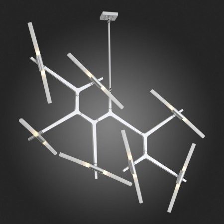 Ceiling Ceiling ST LUCE. SL947.102.14. Laconicita. 14x5 watts, G9, 40x160x73 cm, silver color-10