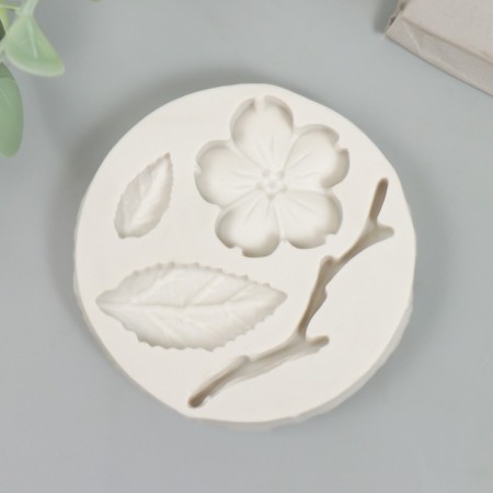 Mold Silicon "Flower" 4 items 1x5x5 cm-2