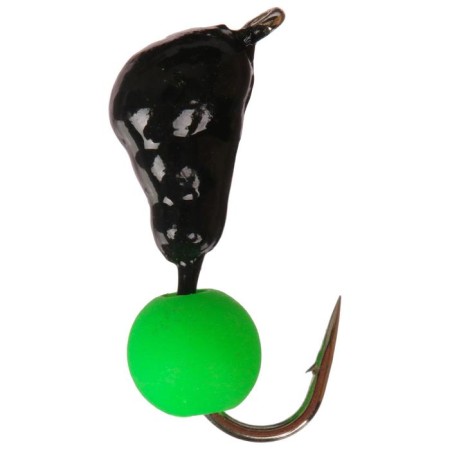 Mormyshka Impaid "Yaman" ants with an ear, weight 0.45 g, green ball (apple 5 pcs.)