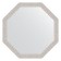 Mirror in the baguette frame, chrome mosaic 46 mm, 58.2x58.2 cm