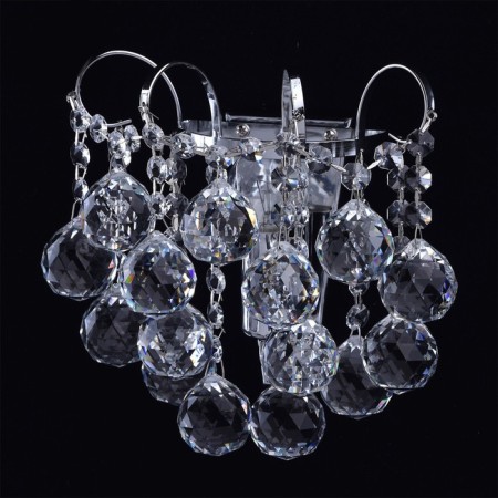 Bra "Pearls" 1x60W E14 chrome 21x22x15cm-3
