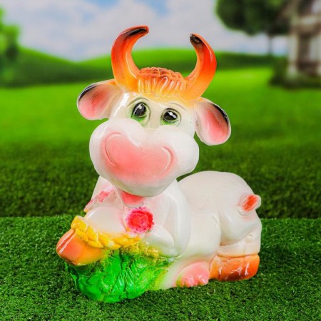 Garden figure "Fun cow" 34x30cm-3