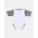 Body Children with short sleeves Rant Milk-Aholic, height 62 cm, white color