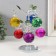 Suvenir glass "Crystal apple tree with colored apples" 14x14x17 cm