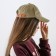 Women's cap "Bright flowers", beige color