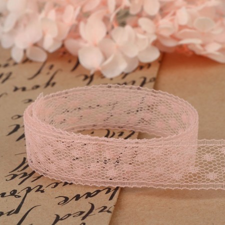 Capricon lace, 15 mm × 10 ± 1 m, powder color-2