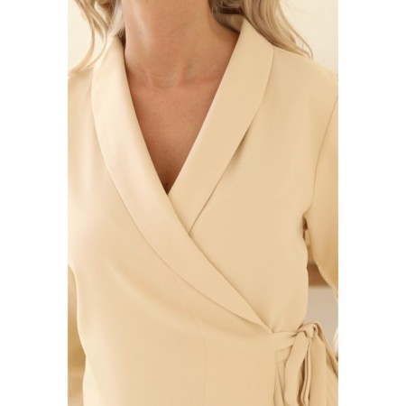 Female dress, size 46, peach color-3