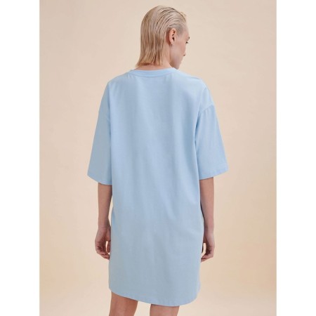 Female dress, size m, blue color-1
