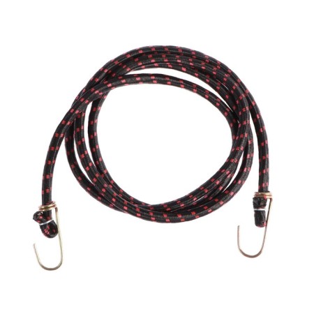 Gum for luggage mounting, 200 cm, metal hooks, mix