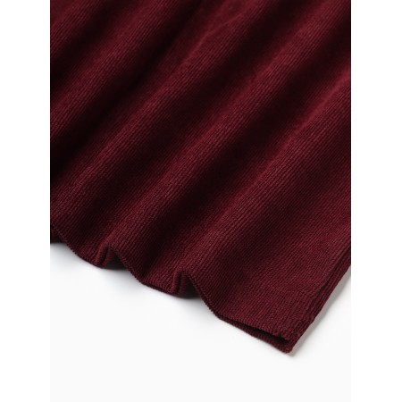 Skirt with a female section, minku, burgundy color, size 48-3