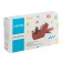 A single-line etiquette (numbers, signs), 8 characters, 21 x 12 mm, for rectangular labels, Devente, red