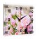Watching clock, interior "roses", silent, 20 x 26 cm