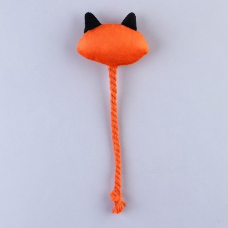 Toy for dogs "fox", with a rope-3