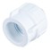 Combined "Politek" coupling, polypropylene, 32 mm x 1 ", external thread