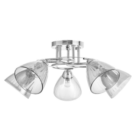 Causte "Poli" 5x60W E27 chrome 58x58x24cm-4
