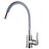 Fashun A54101-12 kitchen mixer, single-legged, flexible spout, stainless steel, satin, gray