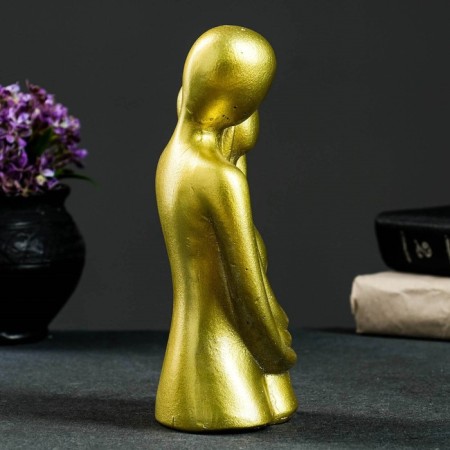 Figure "In love pair" Golden 20cm-1