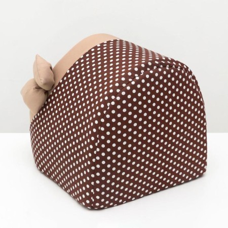 House Extra "Tenderness", 30 x 30 x 34 cm, calico, brown-4