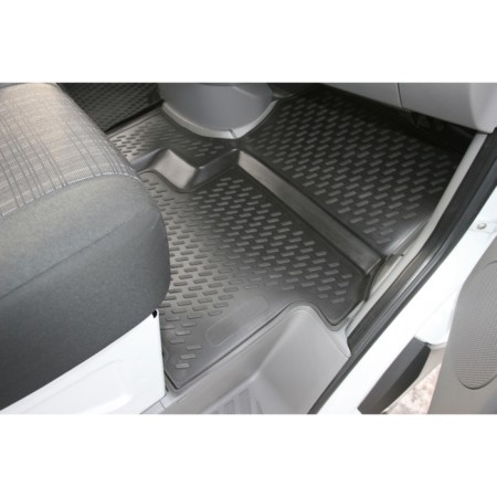 3D mats in the Mercedes-Benz Sprinter salon, 2015-2016, 2 pcs. (polyurethane)-3