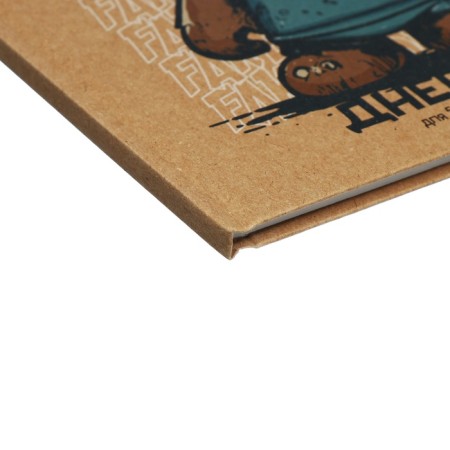 Universal Diary 5-11 classes, 48 ​​sheets "Bear", craft, solid cover, block 65 g/m2-2