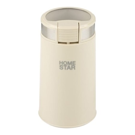 Electric coffee grinder Homestar HS-2035, knife, 200 watts, 50 g, beige