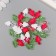 Decor for creativity "Leaves. Pink, green, white and transparent" nr 20 g 2.2x1.4x0.4 cm 99280