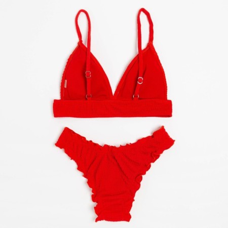 Female Separate Minaku swimsuit with assemblies Red color, size 48-8