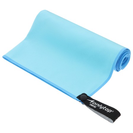 Microfiber towel, size 40x40 cm, blue color