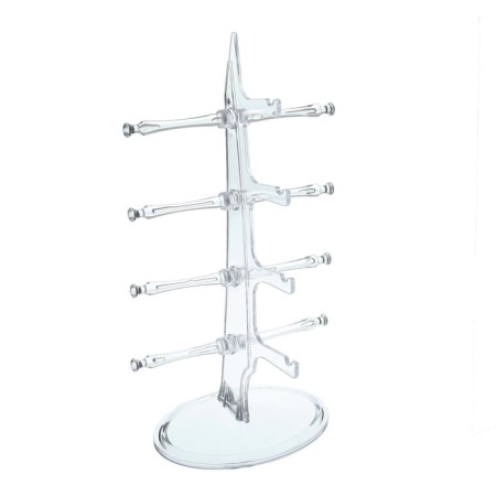 Glasses stand 4 places, table 16 × 18.3 × 30 cm, transparent-1