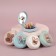 Massage comb “soft animals”, folding, with a mirror, D = 7.5 cm, Mix drawing