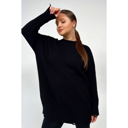Female jumper, size 54, black color-1