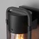 Street wall lamp Elektrostandard, Lab, 126x120x295 mm, E27, black color