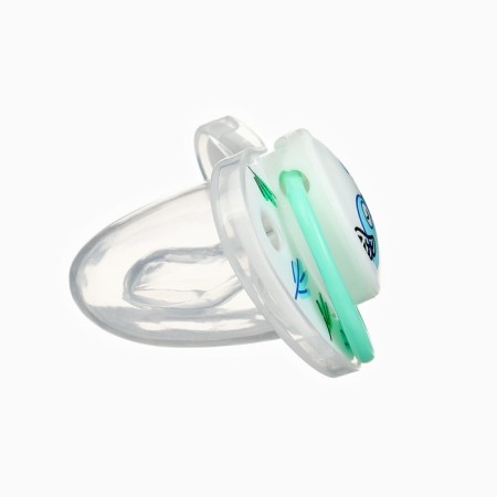 Nipple - orthodontic dummy "birds", +6 months, green color-3