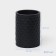 Savanna bathroom accessories set, 2 items: dispenser, glass, black color