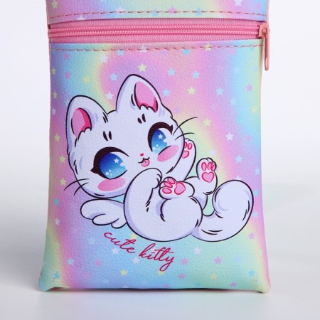 Gift set for the girl "Magic kitten", bag, pen, notebook-5