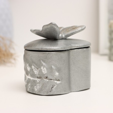 Casket "Butterfly on the Heart" steel with an echo-1