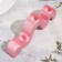 Summary "Waves" for three candles from gypsum, 23.5x3.5x8cm, pink