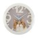 Wall clock, series: animal world, "cat", d = 29 cm, white rim