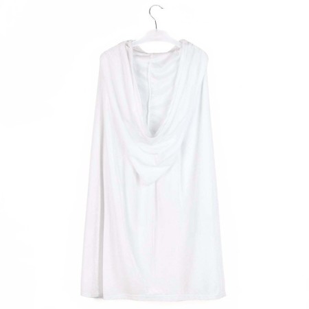Carnival cloak for children, plush white, length 95 cm-2
