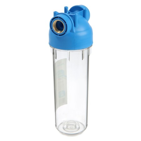 The Aquabrait filter case is ABF-1044, 3/4, for cold water, a key and fasteners, a transparent-8