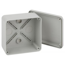 Ringy box era Korvp Devil accession open installation 100x100x50 mm, on screws with smooth walls IP55