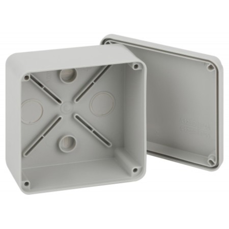 Ringy box era Korvp Devil accession open installation 100x100x50 mm, on screws with smooth walls IP55