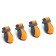 Dog boots "comfort +", size S (3, 5 x 3 cm), orange