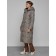 Coat insulated winter female, size 46, brown color