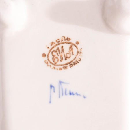 Foundation stand "Bath", Gzhel, Porcelain, 150 ml, 7x15 cm-4