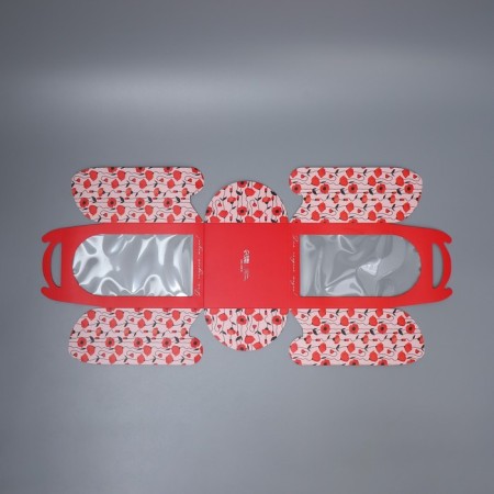 Box for a small cake, confectionery packaging, “poppies”, 15 x 15 x 18 cm-5
