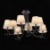 Ceiling EVOLUCE lamp. Sle1118-802-08. Alluria. 8x40 watts, E14, 84x84x45 cm, Black Cherrem